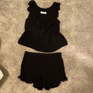 Two piece black outfit